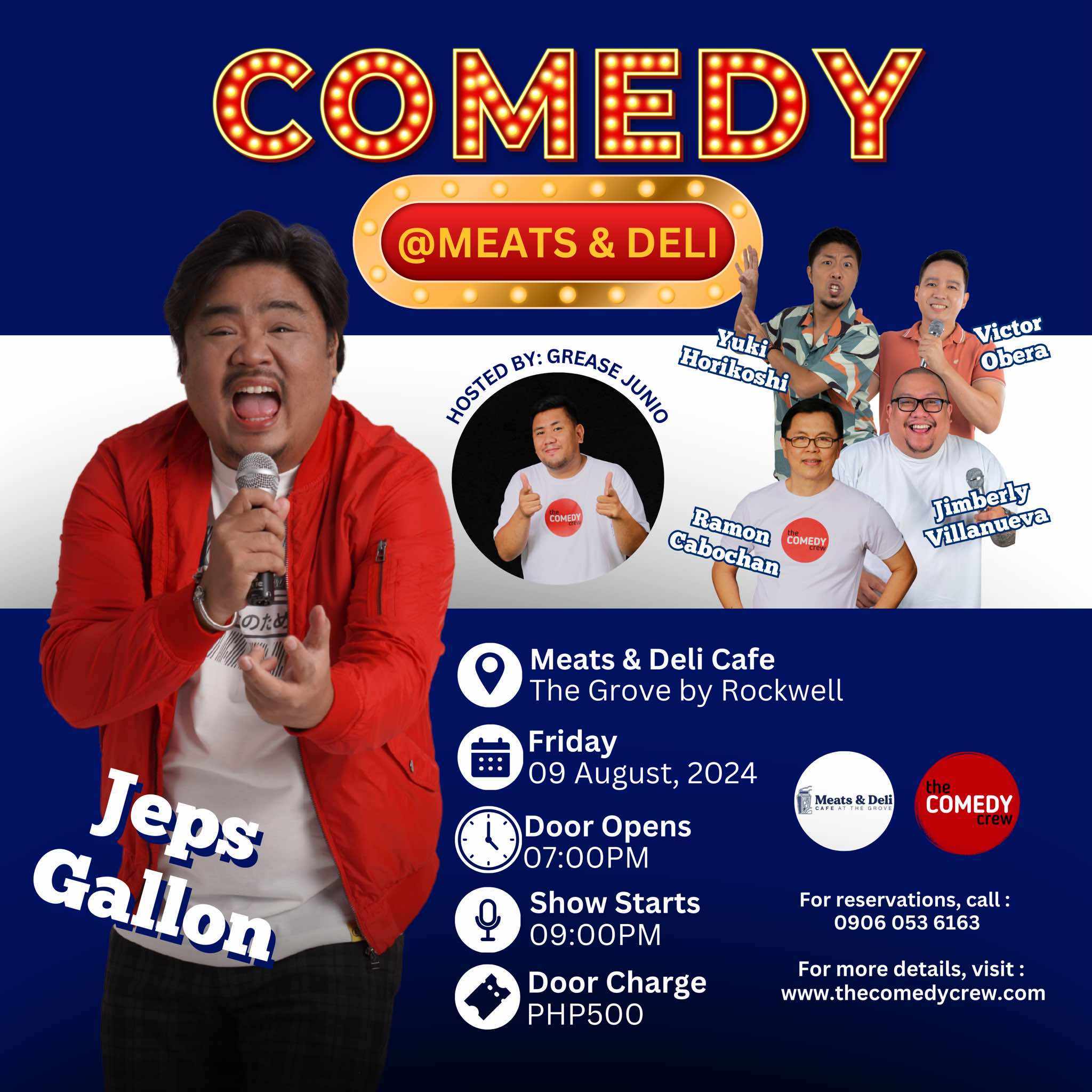 standup comedy show at meats and deli