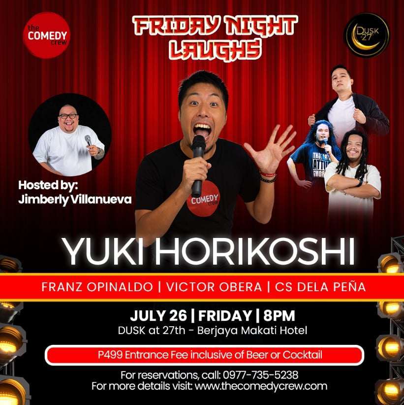 standup comedy show berjaya makati