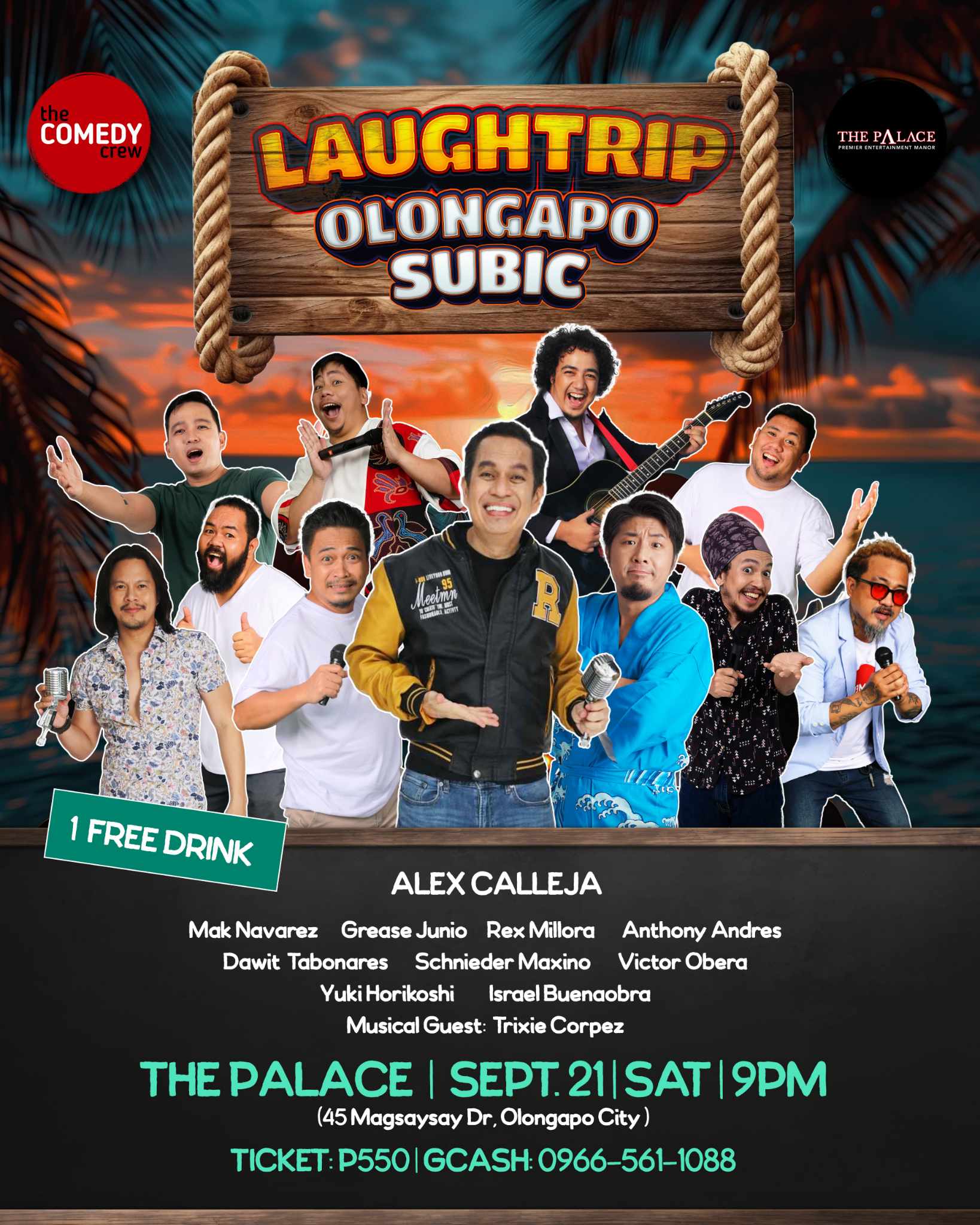 standup comedy show the palace