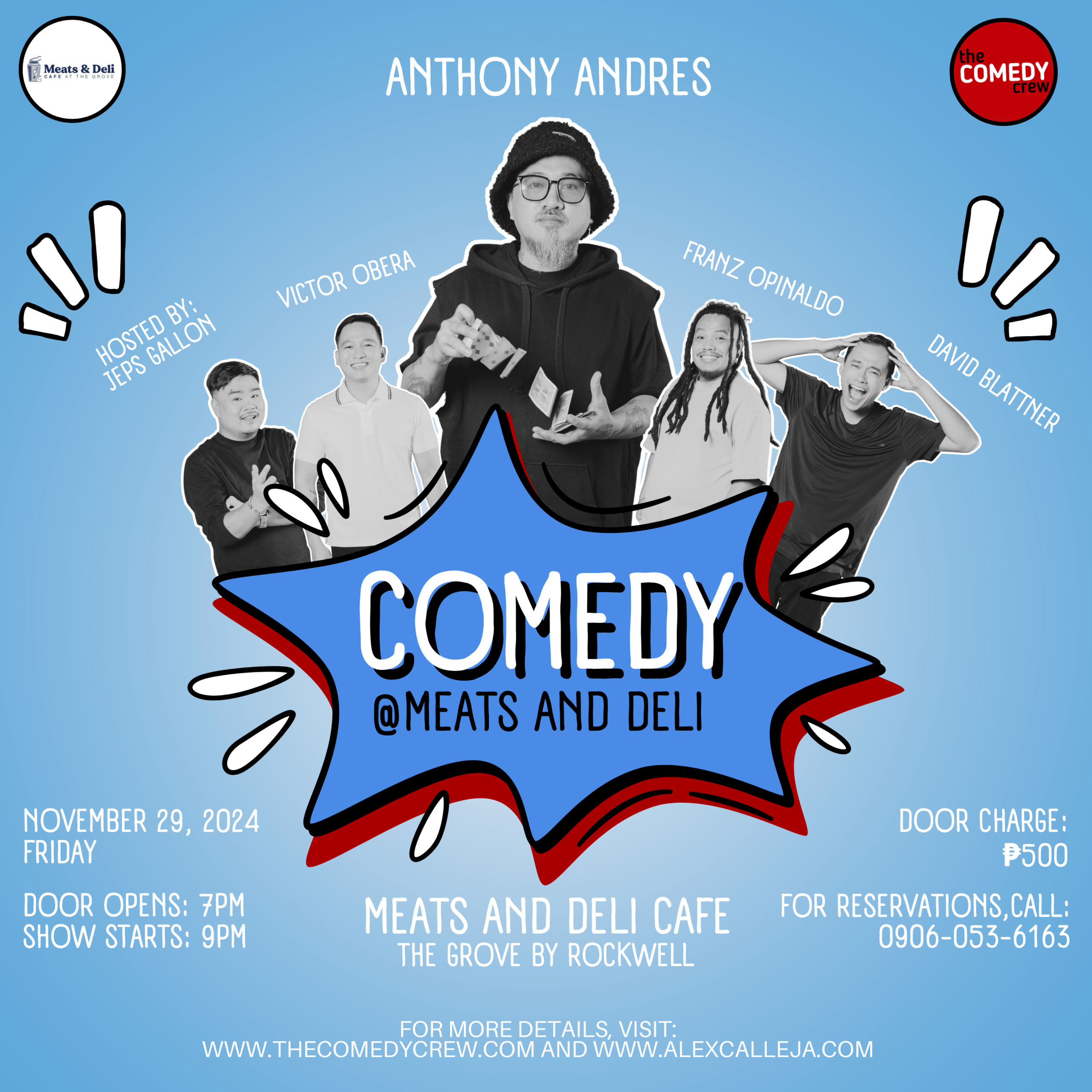 anthony andres standup comedy at meats and deli