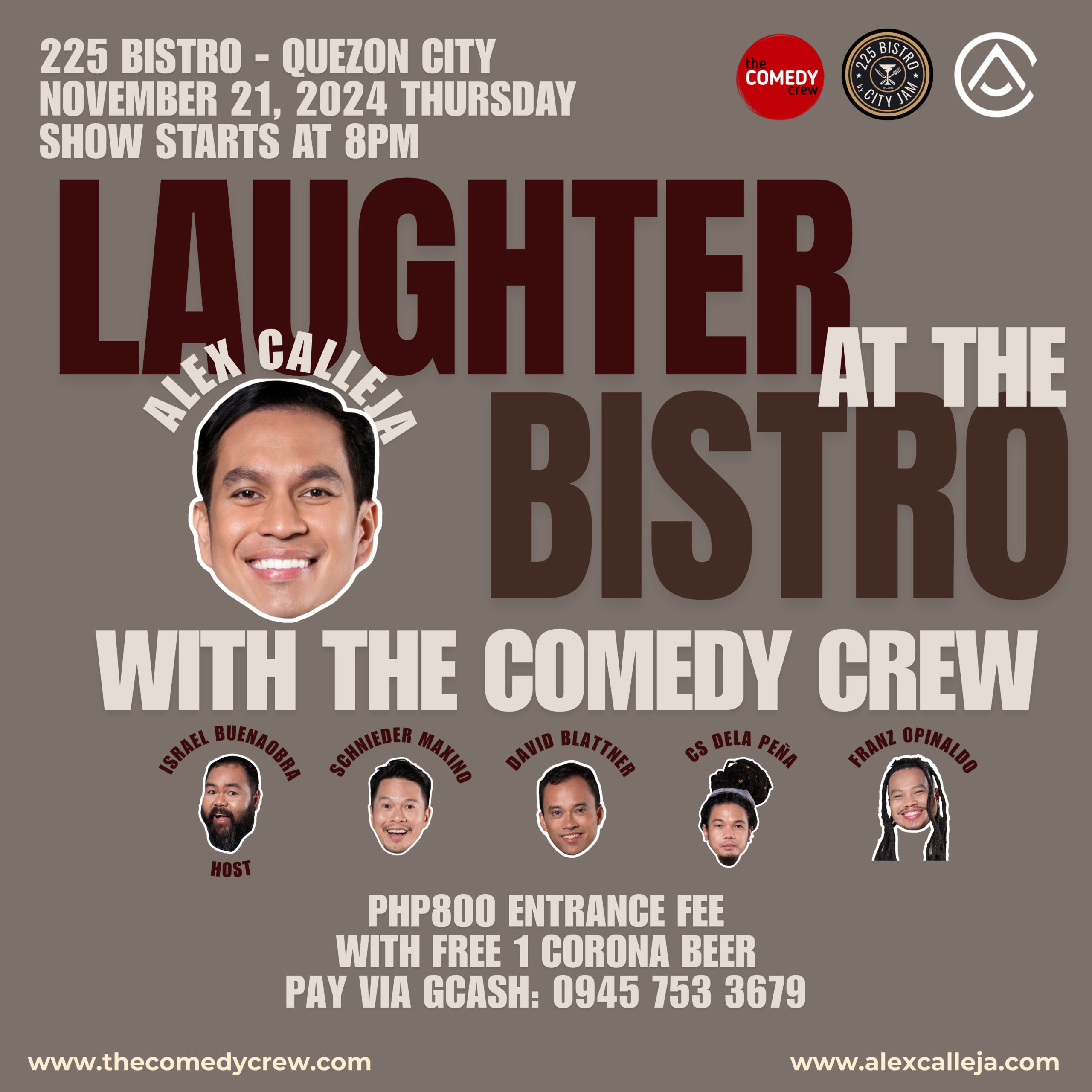 comedy laughter at the bistro