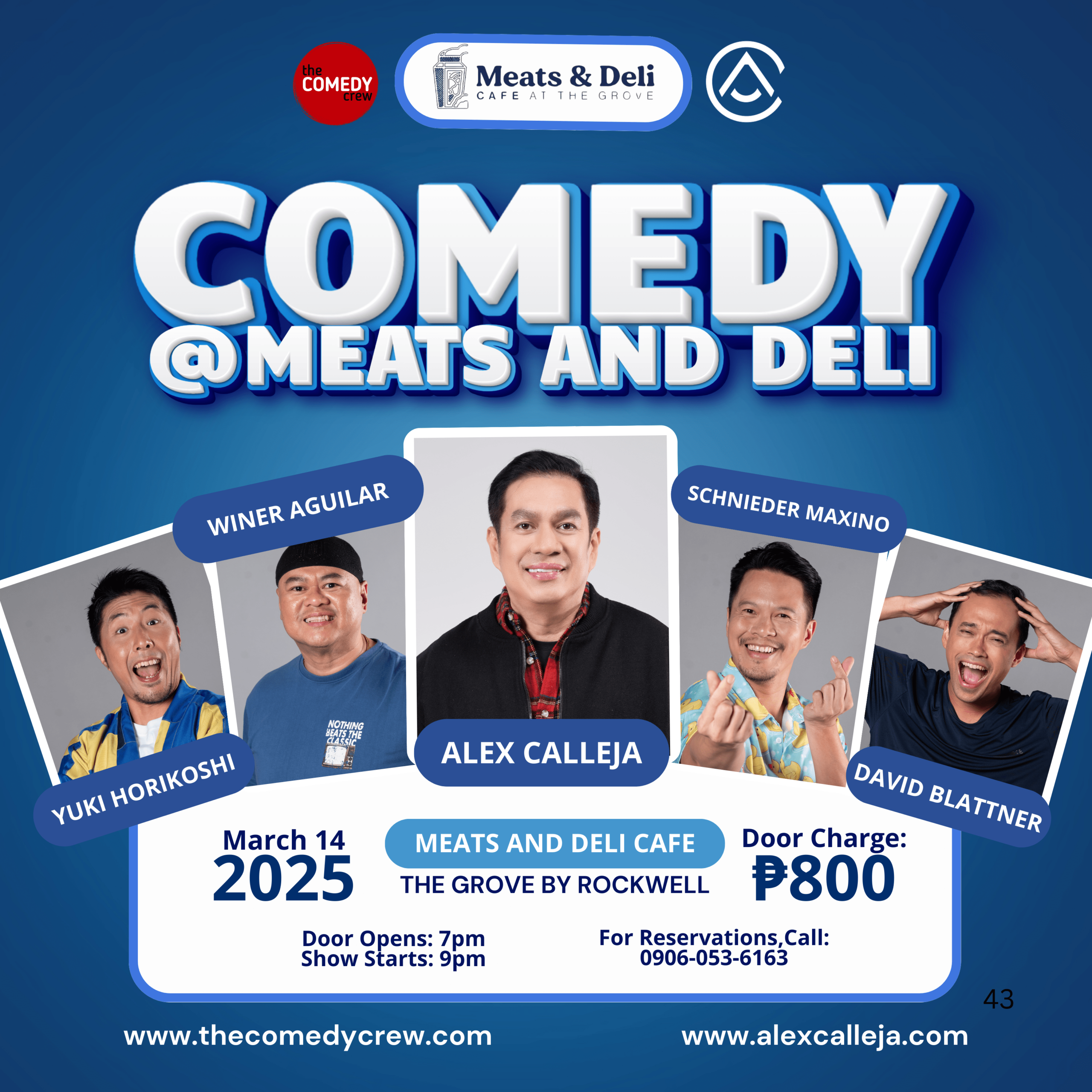 standup comedy meats and deli march